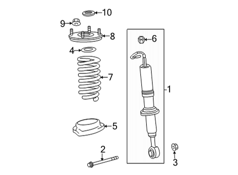 2023 Toyota Tundra Struts & Components  Diagram 3 - Thumbnail