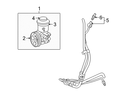 2010 Toyota 4Runner Tube Assembly, Pressure Diagram for 44410-60790