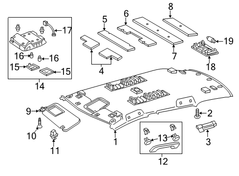 2017 Toyota Corolla iM Lamp Assembly, Map Diagram for 81260-12270-B0