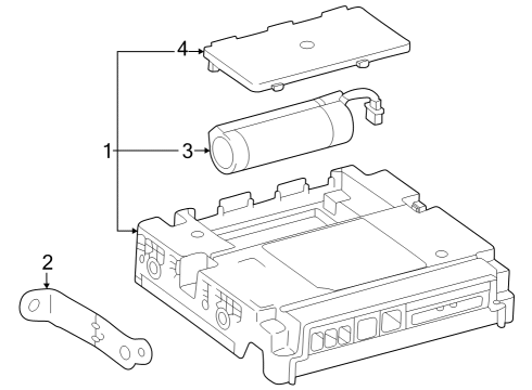 2023 Toyota Crown Communication System Components Diagram