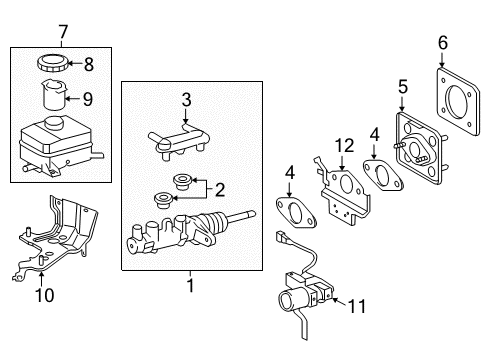 2019 Toyota Highlander Dash Panel Components Diagram