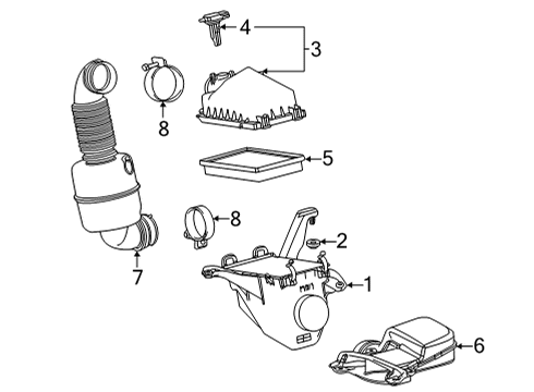 2018 Toyota Mirai Meter Sub-Assembly, INTA Diagram for 22204-30020