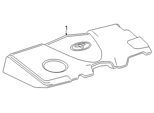 2021 Toyota Venza Engine Appearance Cover Diagram