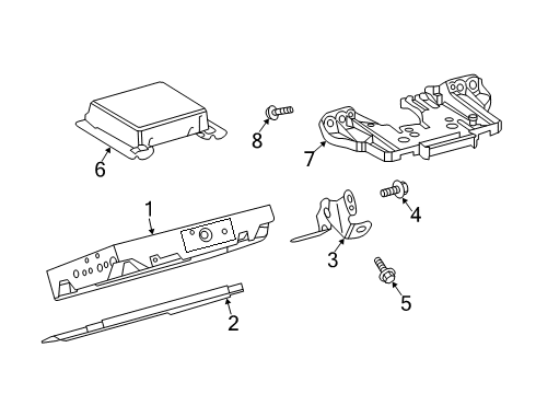 2021 Toyota Corolla Navigation System Components Diagram