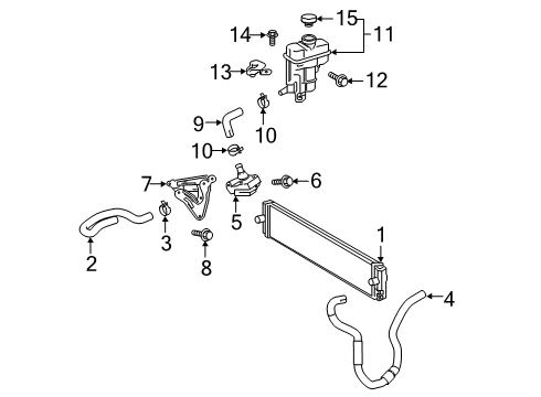 2019 Toyota RAV4 Inverter Cooling Components Diagram