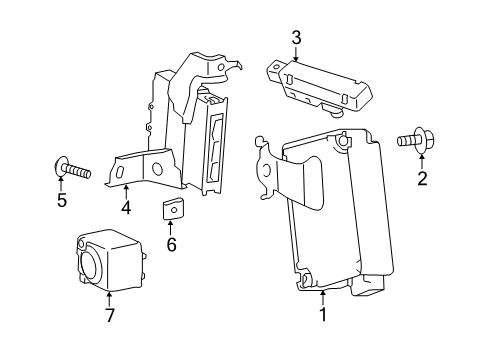 2012 Toyota Prius C Keyless Entry Components Diagram