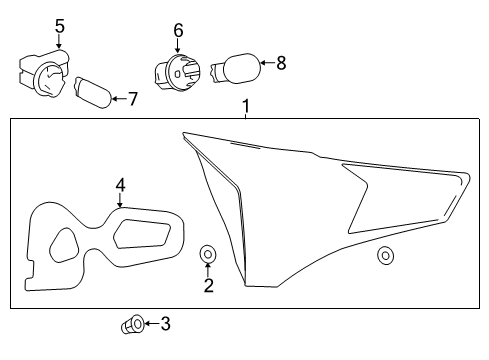 2014 Toyota RAV4 Bulbs Diagram 10 - Thumbnail