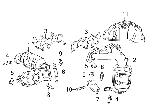 2016 Toyota Sienna Exhaust Manifold Diagram 2 - Thumbnail