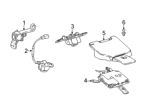 2020 Toyota Camry Parking Aid Diagram 2 - Thumbnail