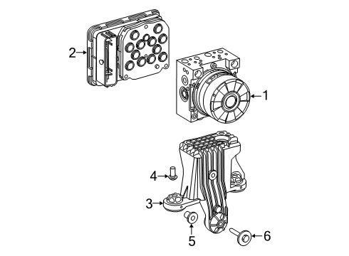 2021 Toyota GR Supra ABS Components, Electrical Diagram