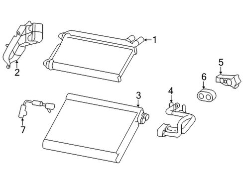 2023 Toyota GR86 A/C Evaporator & Heater Components Diagram 2 - Thumbnail