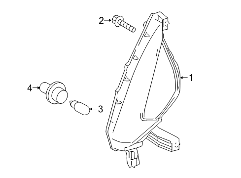 2019 Toyota Prius Prime Bulbs Diagram