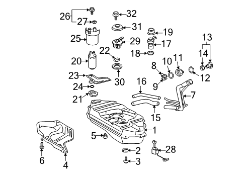 2005 Scion xA Fuel Injection Diagram