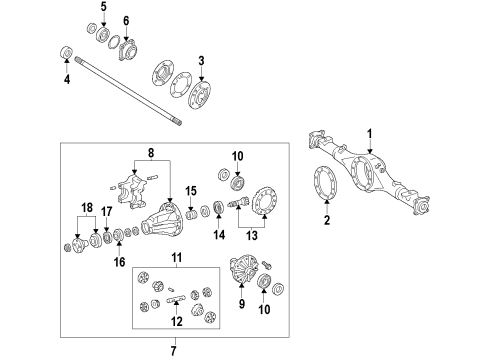 2008 Toyota FJ Cruiser Propelle Shaft Assembly Diagram for 37110-35A00