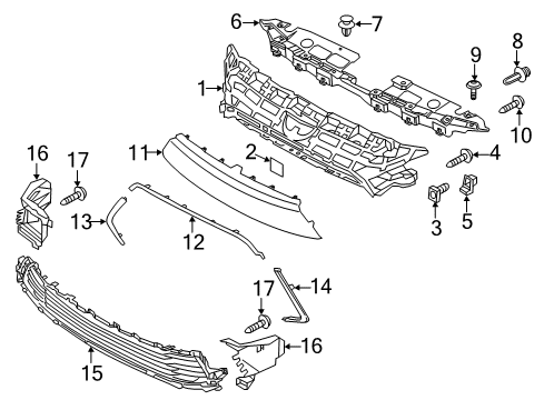 2017 Toyota Yaris iA Protector, Radiator Diagram for 53119-WB001