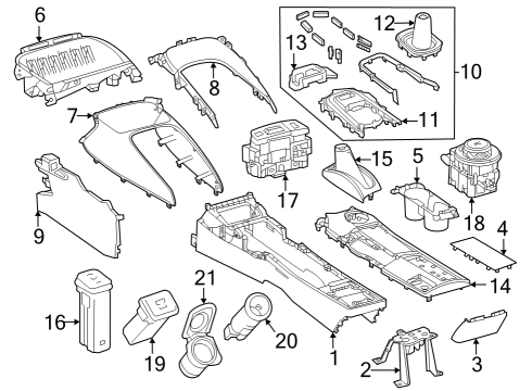 2023 Toyota GR Corolla COVER SUB-ASSY, SHIF Diagram for 58808-12540-C1