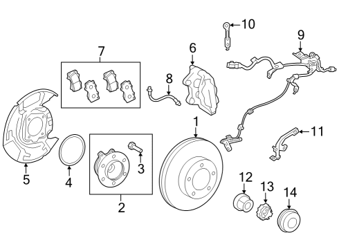 2023 Toyota Sequoia ACTUATOR ASSY, BRAKE Diagram for 44050-0C370