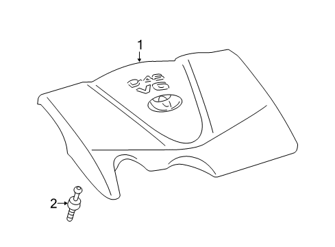 2018 Toyota Sienna Engine Appearance Cover Diagram