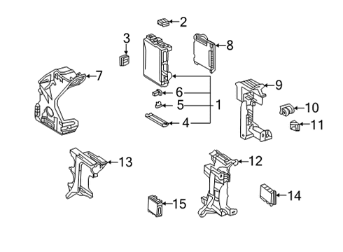 2022 Toyota Highlander Controls  Diagram