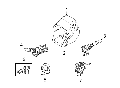 2013 Toyota Matrix Switches Diagram 4 - Thumbnail