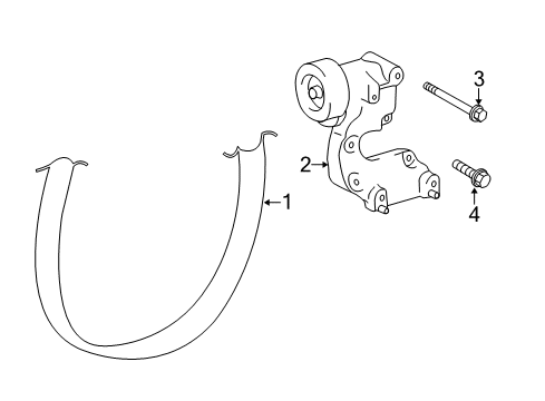 2014 Toyota Highlander Belts & Pulleys, Cooling Diagram 1 - Thumbnail