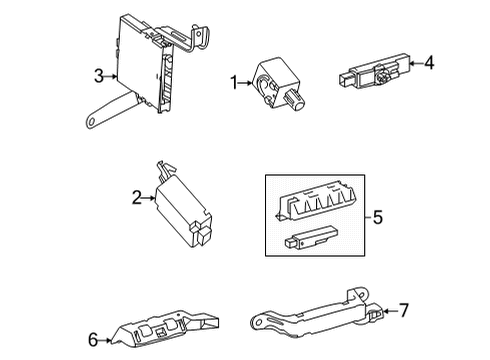 2014 Toyota Corolla Keyless Entry Components Diagram