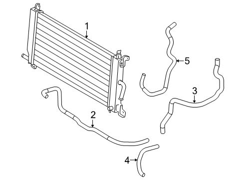 2008 Toyota Highlander Inverter Cooling Components Diagram