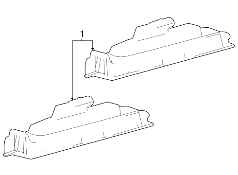 2023 Toyota Prius AWD-e License Lamp Assy Diagram for 81204-47020