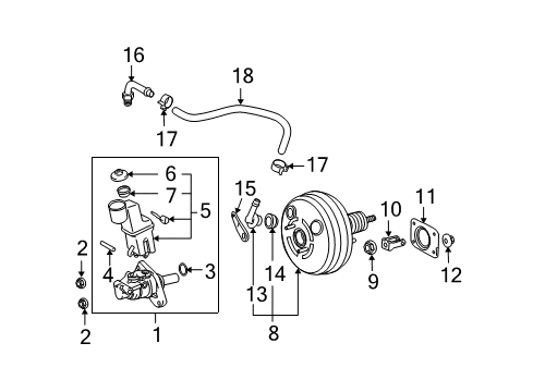 2006 Toyota Highlander Hose, Union To Check Valve Diagram for 44773-48130