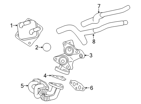 2018 Toyota Sienna Engine Oil Cooler Diagram