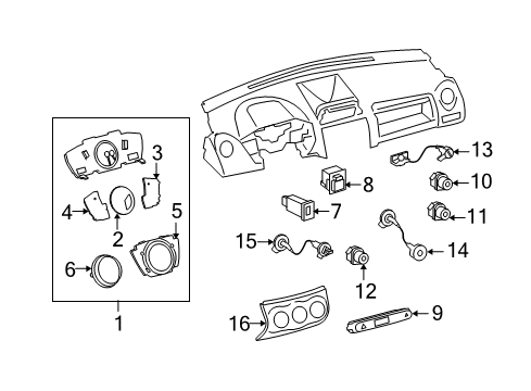 2008 Scion xD A/C & Heater Control Units Diagram 2 - Thumbnail