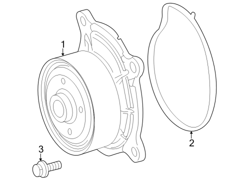 2024 Toyota Grand Highlander GASKET, WATER PUMP Diagram for 16271-25030