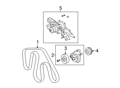 2009 Toyota Tundra Belts & Pulleys, Maintenance Diagram 2 - Thumbnail