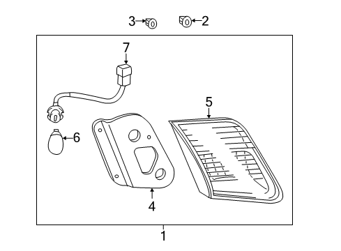 2011 Toyota Camry Backup Lamps Diagram 4 - Thumbnail