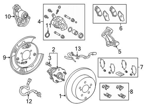 2022 Toyota Highlander Rear Brakes Diagram 2 - Thumbnail