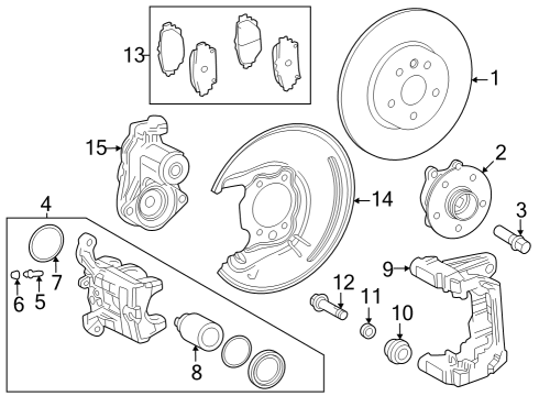 2023 Toyota Crown Cylinder Assembly, Rr Di Diagram for 47830-42100