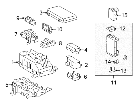 2017 Toyota 4Runner Electrical Components Diagram