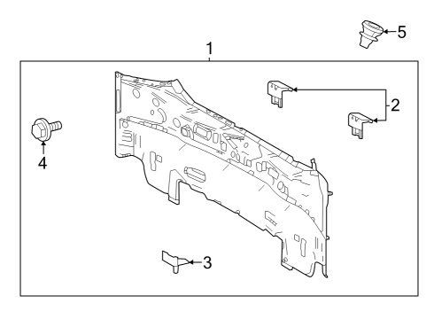 2023 Toyota Prius Rear Body Diagram