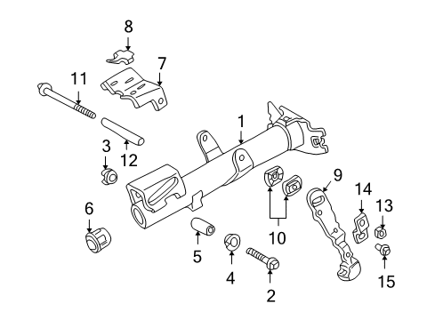 2002 Toyota Echo Housing & Components Diagram