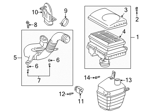 2003 Toyota Prius Air Intake Diagram