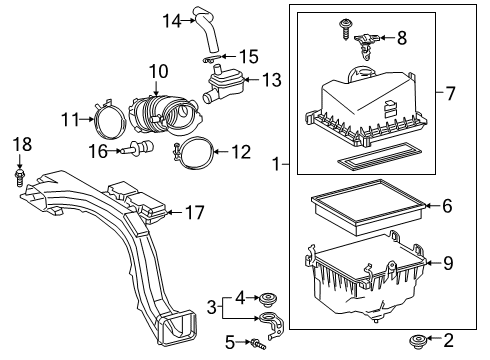 2022 Toyota RAV4 Hose, Ventilation, N Diagram for 12262-25030