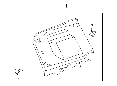 2010 Scion xB Interior Trim - Quarter Panels Diagram