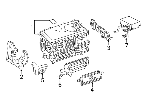 2019 Toyota Prius Electrical Components Diagram 1 - Thumbnail