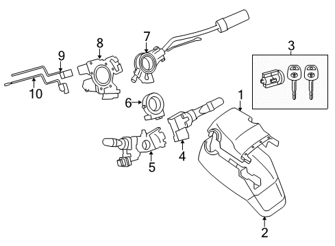 2019 Toyota Tundra Gear Shift Control - AT Diagram