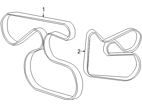 2007 Toyota RAV4 Belts & Pulleys, Maintenance Diagram 1 - Thumbnail