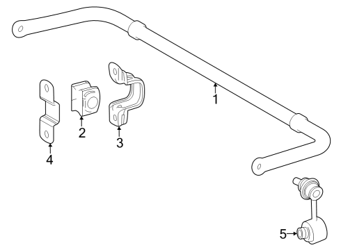 2023 Toyota bZ4X Rear Suspension, Lower Control Arm, Upper Control Arm, Ride Control, Stabilizer Bar, Suspension Components Diagram