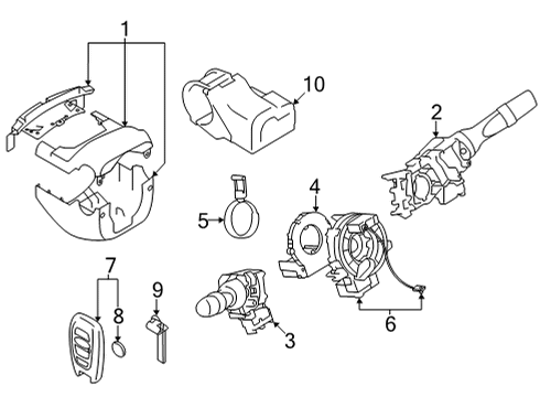 2023 Toyota GR86 KEY PLATE EMERGNY Diagram for SU003-08456