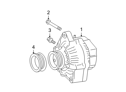 2007 Scion tC Reman Alternator Diagram for 27060-28350-84