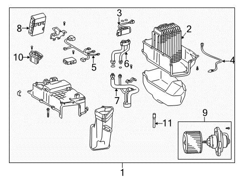 1998 Toyota Land Cruiser Tube Assembly, AIRCONDITIONER Diagram for 88710-60850