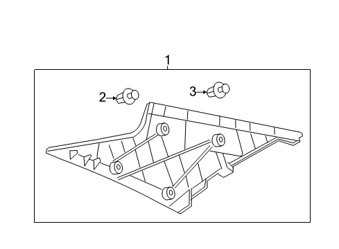 2014 Toyota Camry Interior Trim - Quarter Panels Diagram